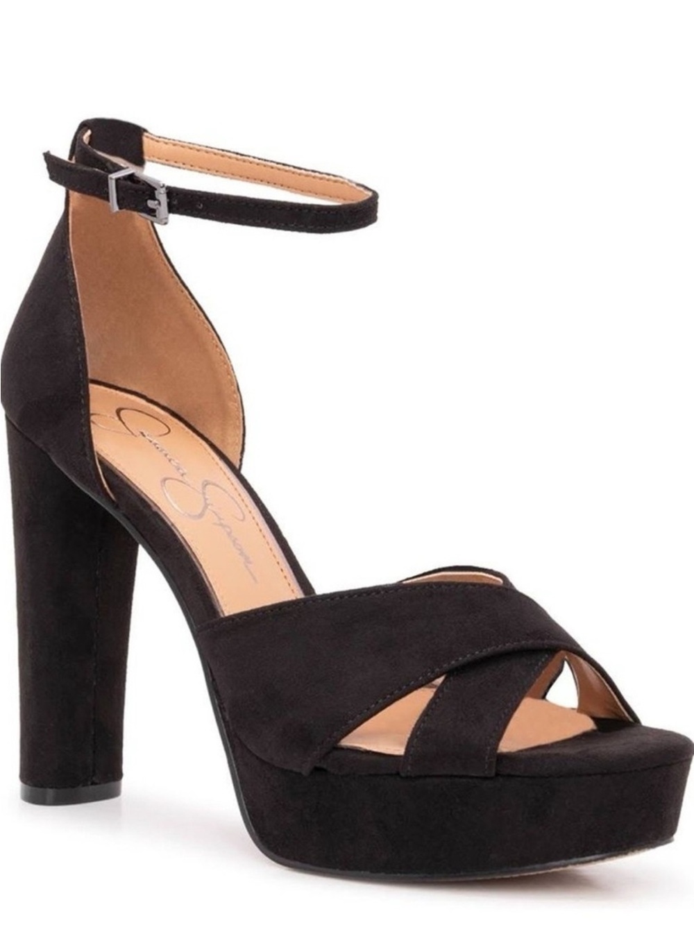 Jessica Simpson Black Suede Jo-Irbella High Heel Platform pumps - Women